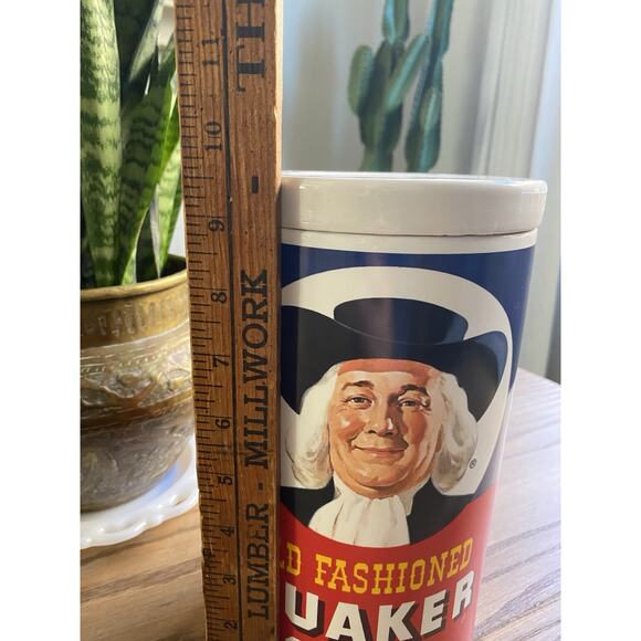 Vintage Old Fashioned Quaker Oats Ceramic Cookie Jar Canister Regal China - Picture 7 of 8